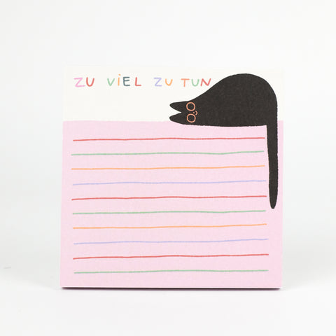 Notizblock 'Zu viel zu tun' Slinga