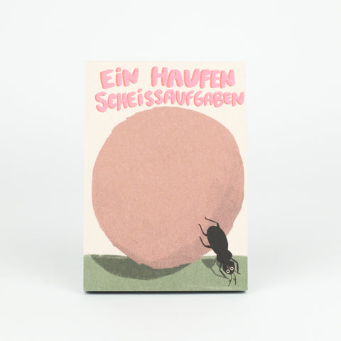Notizblock 'Ein Haufen Scheissaufgaben' Slinga
