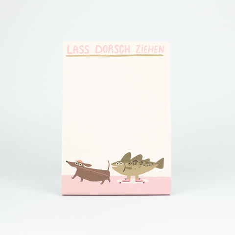 Notizblock 'Lass Dorsch ziehen' Slinga