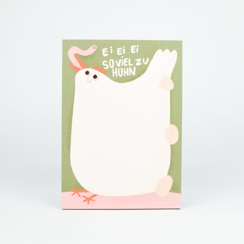 Notizblock 'Ei ei ei so viel zu Huhn' Slinga