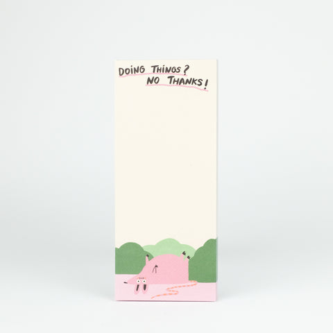 Notizblock 'Doing things no thanks' Slinga