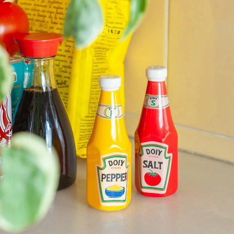 Salz- und Pfefferstreuer 'Ketchup & Senf'