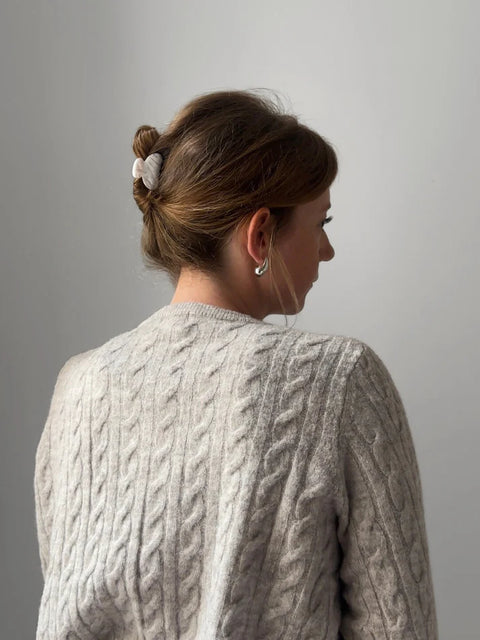 Haarklammer 'Emi' – white swirl Jona the Label