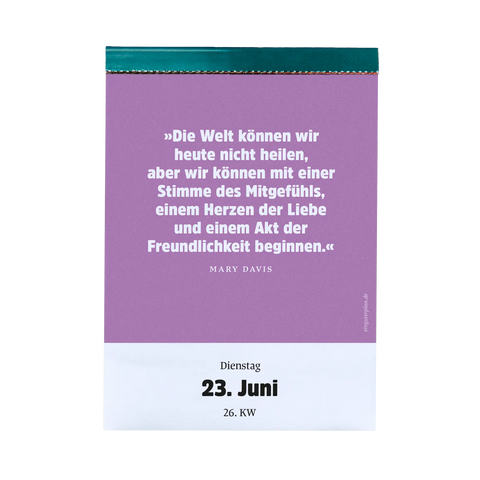 Abreißkalender 'Halbwegs entspannt durch 2026' Ein Guter Plan