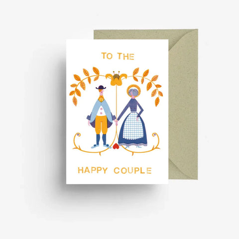 Klappkarte 'To the happy couple' jungwiealt