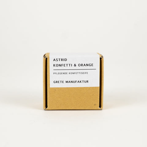 Seife 'Astrid' – Orange & Konfetti Grete Manufaktur