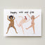 Postkarte 'Happy, wild and free' – women