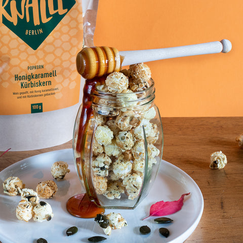 Popcorn 'Honigkaramell Kürbiskern' Popkornditorei Knalle