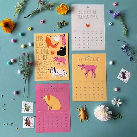 Kalender 'Der liebe kleine Hundekalender' – 2026 Slinga