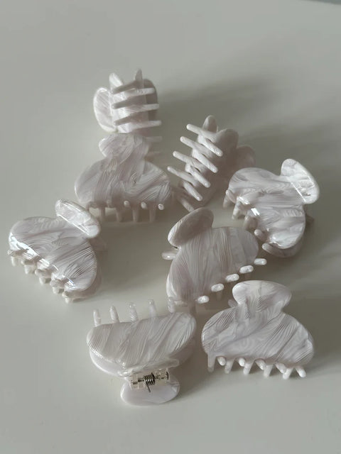 Haarklammer 'Emi' – white swirl Jona the Label