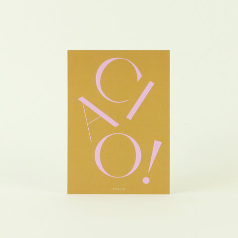 Postkarte 'Ciao' typealive