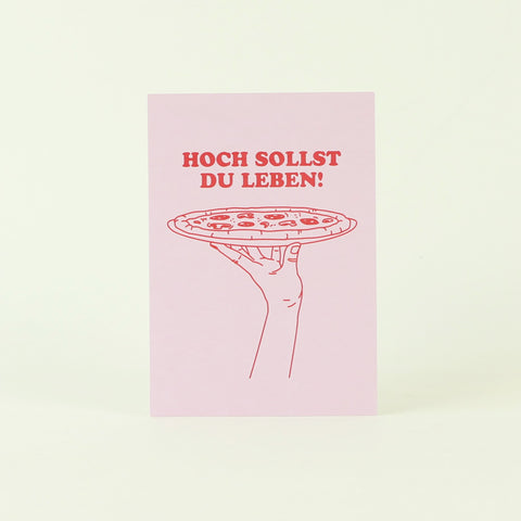 Postkarte 'Hoch sollst Du leben!'