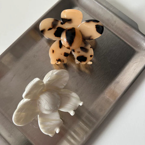 Haarklammer 'Flower' – tortoise Jona the Label