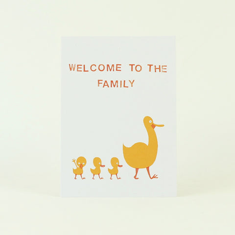 Postkarte 'Welcome to the family' – Enten jungwiealt