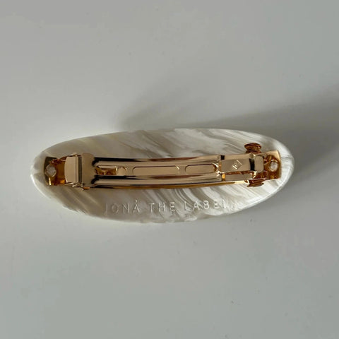 Haarklammer 'Barrette Clip' – beige swirl Jona the Label