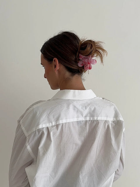 Haarklammer 'Flower' – swirly pink Jona the Label