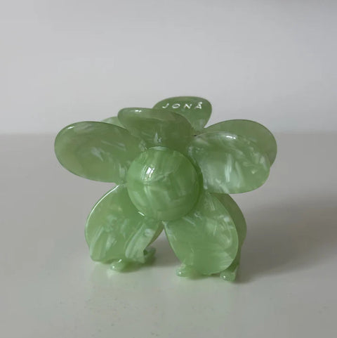 Haarklammer 'Flower' – apple green Jona the Label