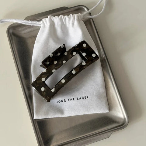 Haarklammer 'Mila' – choco polka dots
