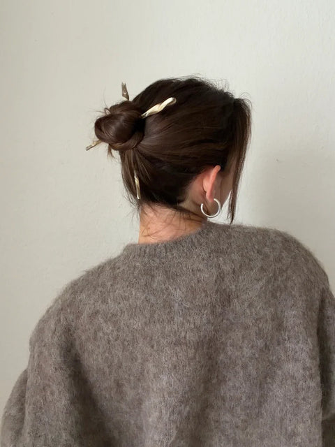 Hairpin 'Twisted' – sandstone Jona the Label