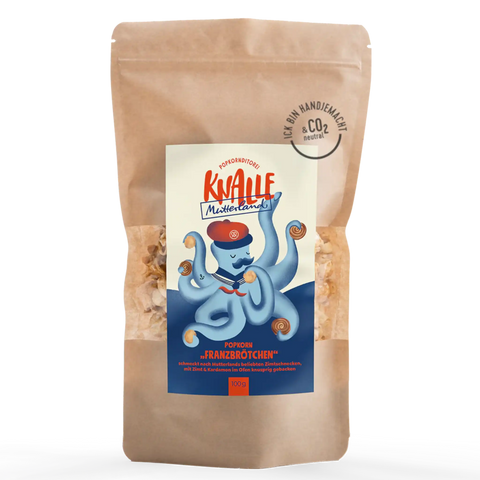 Popcorn 'Franzbrötchen / Zimtschnecke' Popkornditorei Knalle