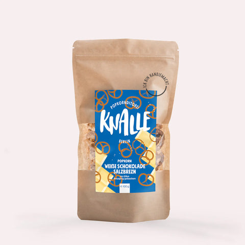 Popcorn 'Weiße Schokolade Salzbrezn' Popkornditorei Knalle