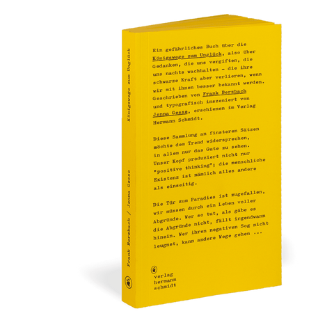 Buch 'Königswege zum Unglück' Frank Berzbach, Jenna Gesse / Verlag Hermann Schmidt