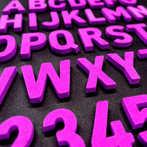 Magnetbuchstaben 'Leichtsinn Lila' Type-OH