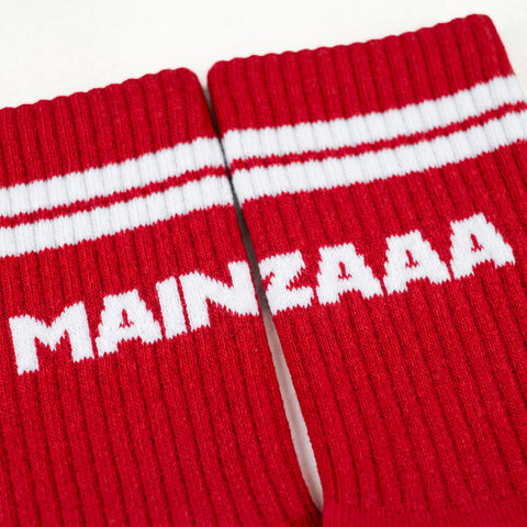 Tennissocken 'MAINZAAA' – rot