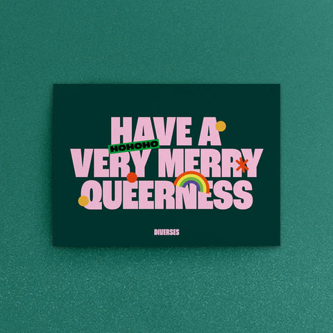 Postkarte 'Have A Very Merry Queerness' DIVERSES