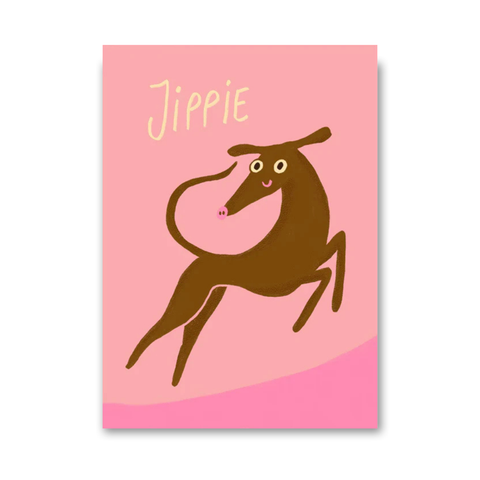 Postkarte 'Jippie' Slinga