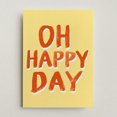 Postkarte 'Oh happy day'