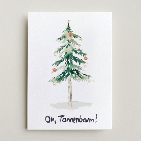 Postkarte 'Oh Tannenbaum' Farina Kuklinski