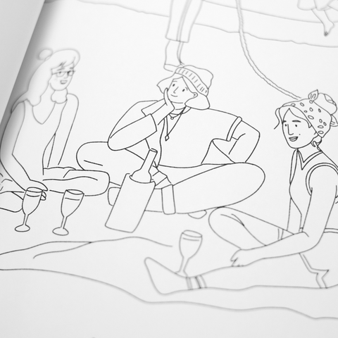 Malbuch für Erwachsene 'Orle, die Schorle' Stefanie Seelmann