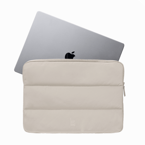 Puffer Laptop Sleeve 14″ 'Scallop' – Monochrome Edition GOT BAG