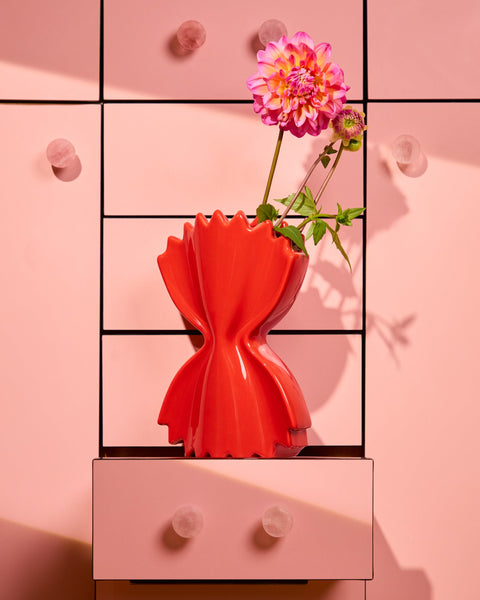 Vase 'Pasta' – rot Fluid Market
