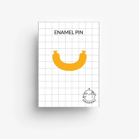 Emaille-Pin 'Wurst/ Fleischwurst"