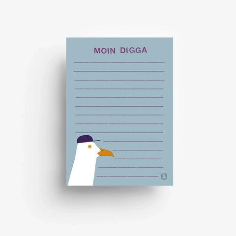 Notizblock 'Moin Digga' jungwiealt