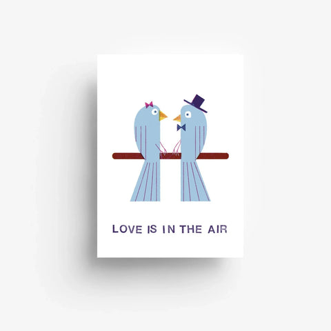Postkarte 'Love is in the air' jungwiealt
