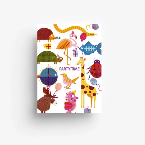Postkarte 'Partytime' – Animals jungwiealt