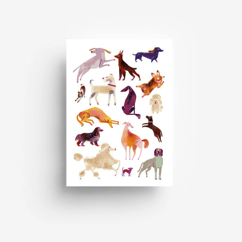 Postkarte 'Hunde' jungwiealt