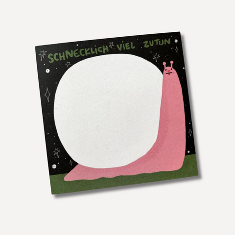 Notizblock 'Schnecklich viel zu tun' Slinga