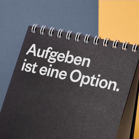 Demotivierender Tischkalender