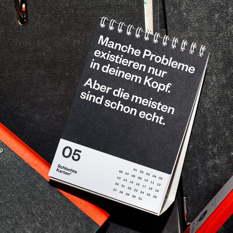 Demotivierender Tischkalender