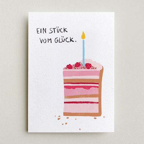 Postkarte 'Ein Stück vom Glück' Farina Kuklinski