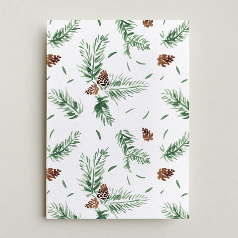 Postkarte 'Tannenzweige' Farina Kuklinski