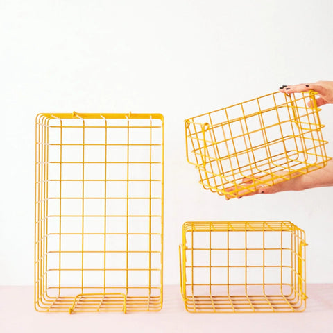Metallkorb 'The Basket' – mustard mustard