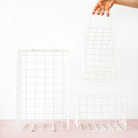 Metallkorb 'The Basket' – chalk mustard
