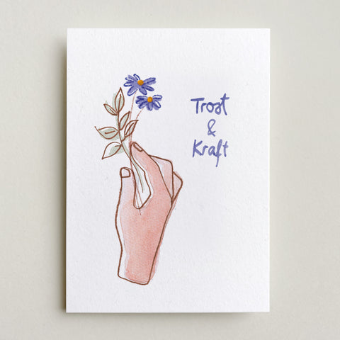 Postkarte 'Trost und Kraft' Farina Kuklinski