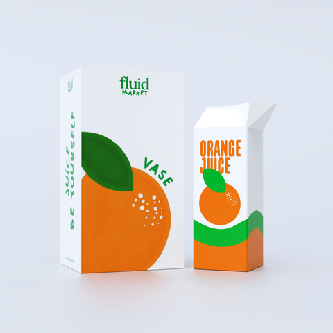 Vase 'Orange Juice' Fluid Market