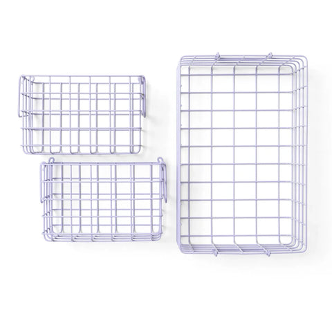 Metallkorb 'The Basket' – lilac mustard